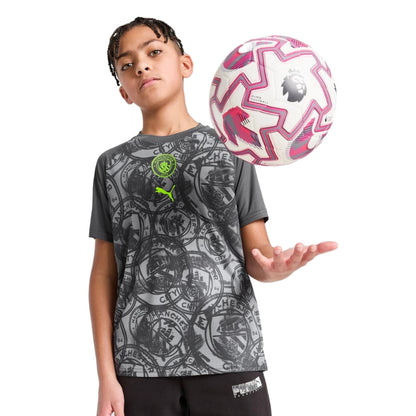 2025-2026 Man City Warm Up Jersey (Gray) - Kids_1