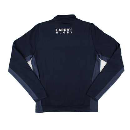 2025-2026 Cardiff Blues Rugby Travel 3D Full Zip Top (Navy)_1