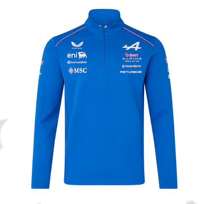 2026 Official Alpine F1 Team Quarter Zip Midlayer (Lapis Blue)_4