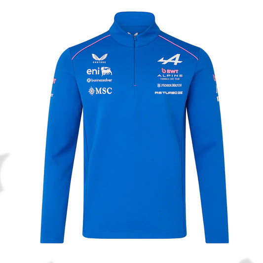 2026 Official Alpine F1 Team Quarter Zip Midlayer (Lapis Blue)_4