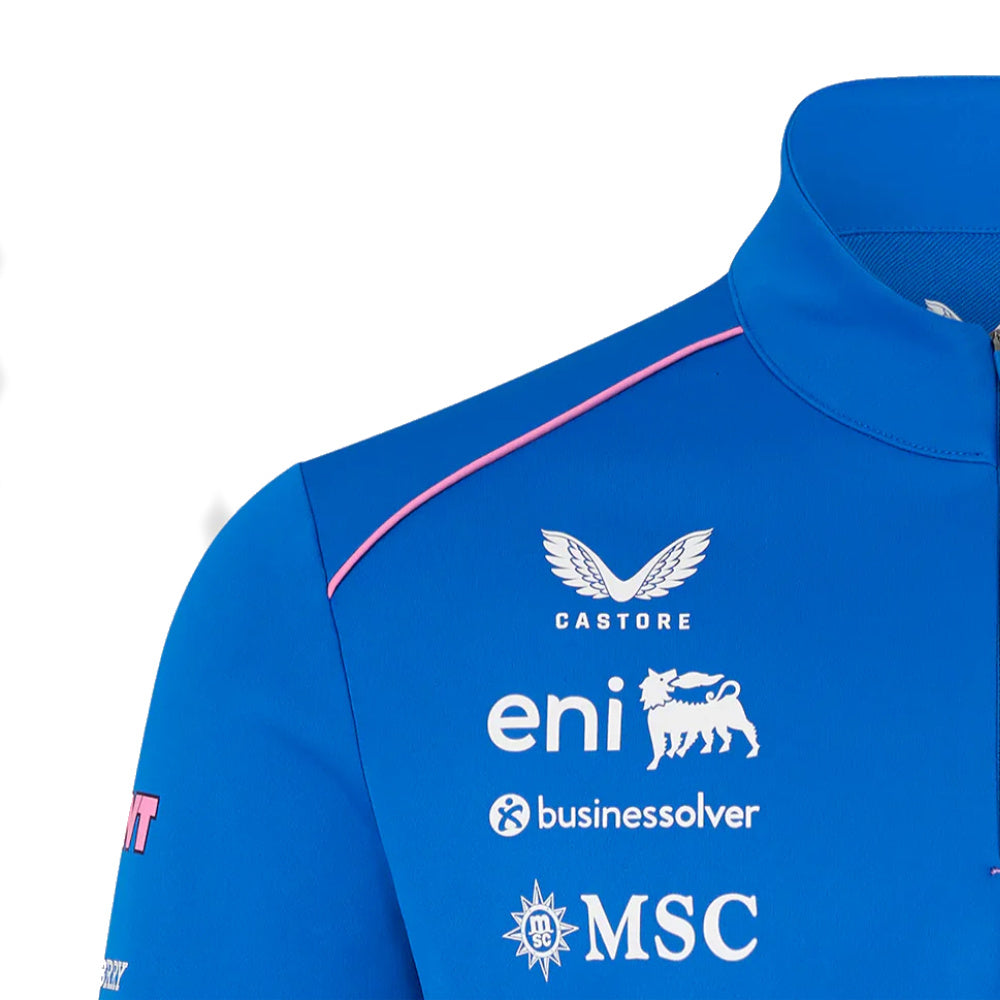 2026 Official Alpine F1 Team Quarter Zip Midlayer (Lapis Blue)_4