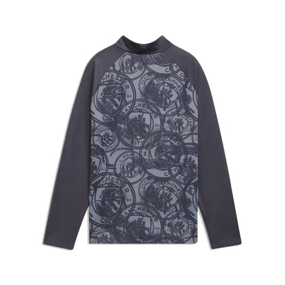 2026 Man City Warm Up 1/4 Zip Top (Gray) - Kids_1