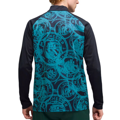 2026 Man City Warm Up 1/4 Zip Top (Deep Navy)_3
