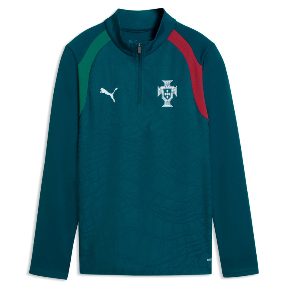 2026-2027 Portugal Training 1/4 Zip Top (Ocean Tropic) - Kids_1