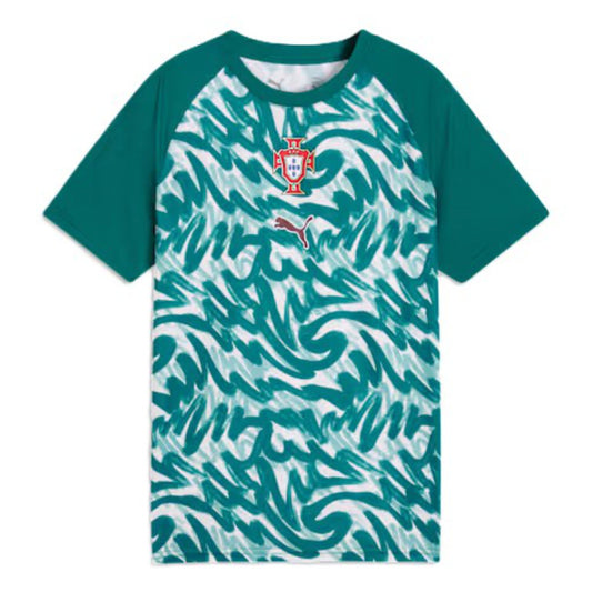 2026-2027 Portugal Warm Up Jersey (Green) - Kids_1