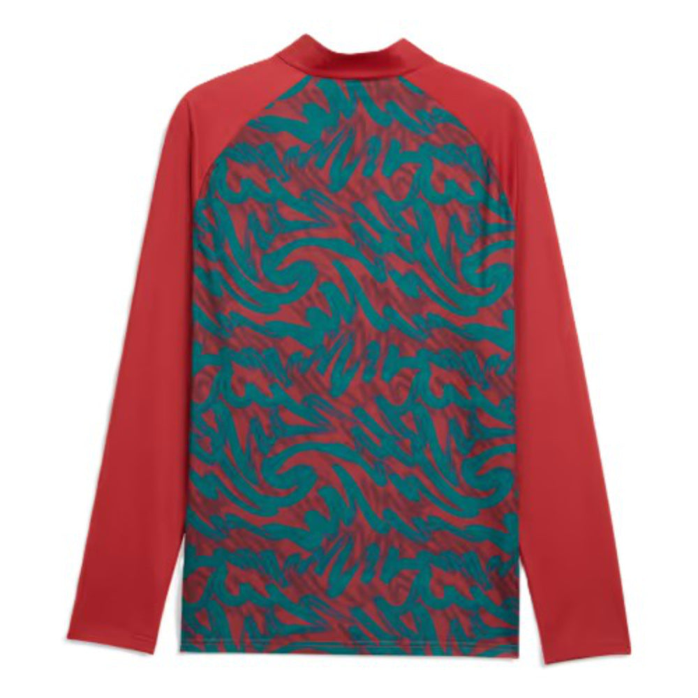 2026-2027 Portugal Warm Up 1/4 Zip Top (Red)_1