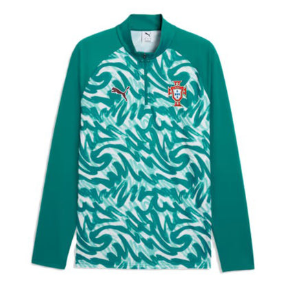 2026-2027 Portugal Warm Up 1/4 Zip Top (Green)_1