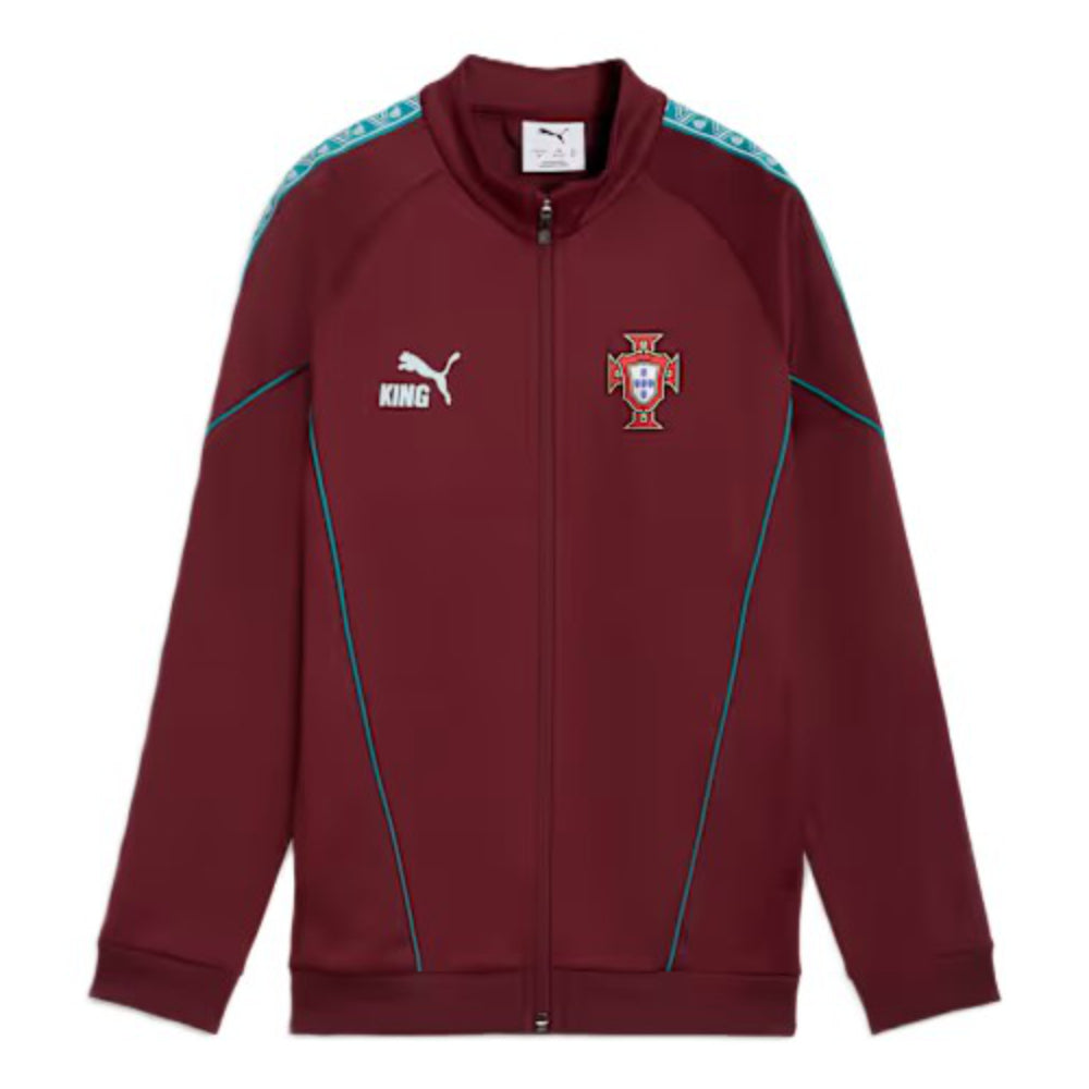 2026-2027 Portugal KING Anthem Jacket (Ruby) - Kids_1