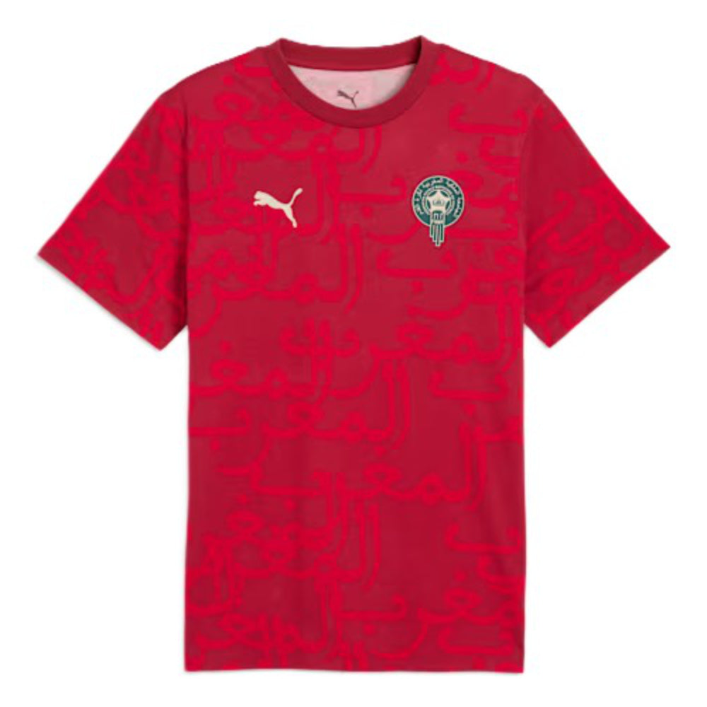 2026-2027 Morocco FtblCulture Tee AOP (Dark Crimson)_1