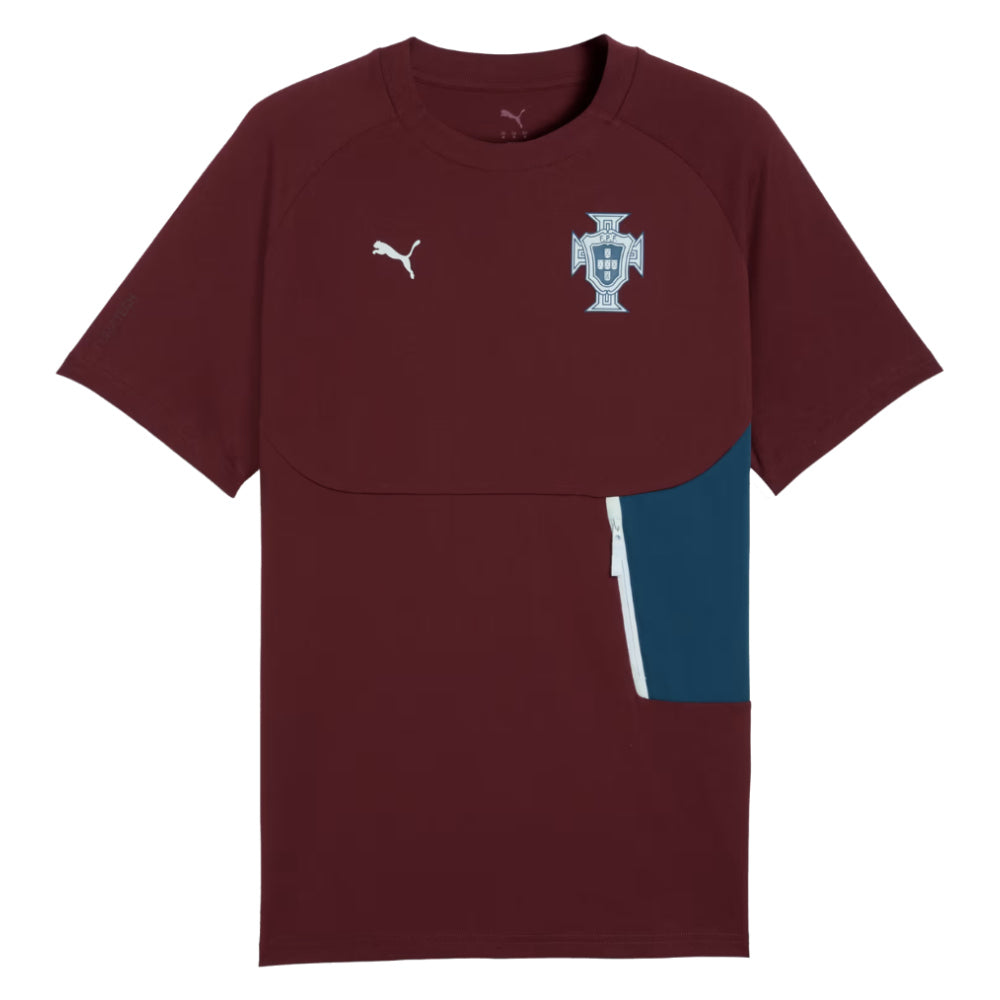 2026-2027 Portugal PumaTECH Pocket Tee (Ruby)_1