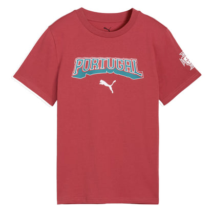 2026-2027 Portugal FtblCulture Tee (Red) - Kids_1