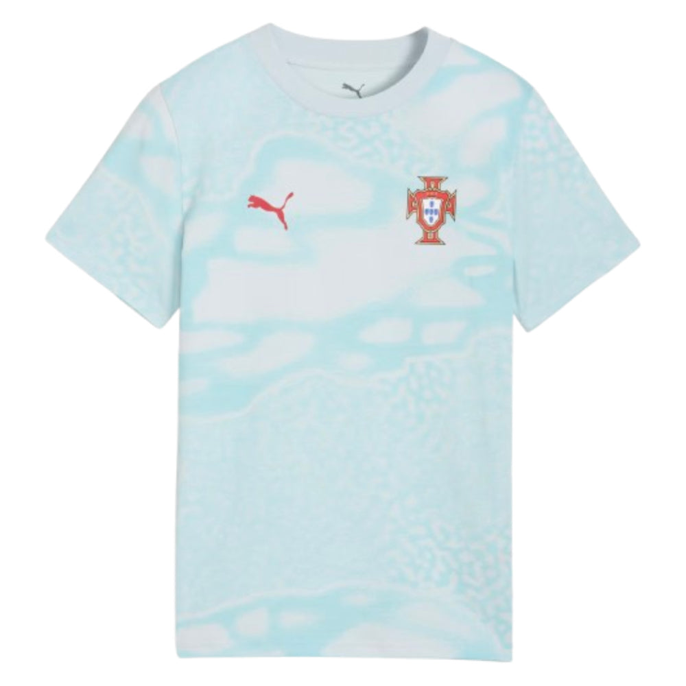 2026-2027 Portugal FtblCulture Tee AOP (Sea Glass) - Kids_1
