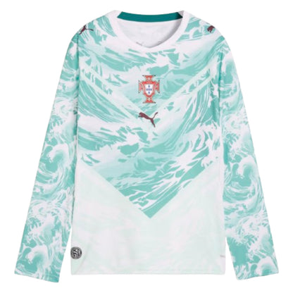 2026-2027 Portugal Long Sleeve Away Shirt (Kids) (Ronaldo 7)_3