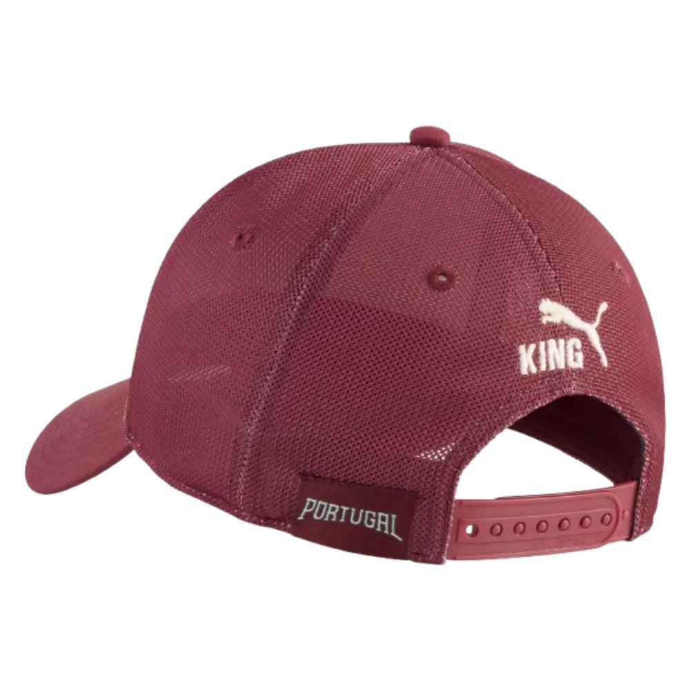 2026-2027 Portugal KING Trucker Cap (Ruby Shimmer/Alpine Snow)_1