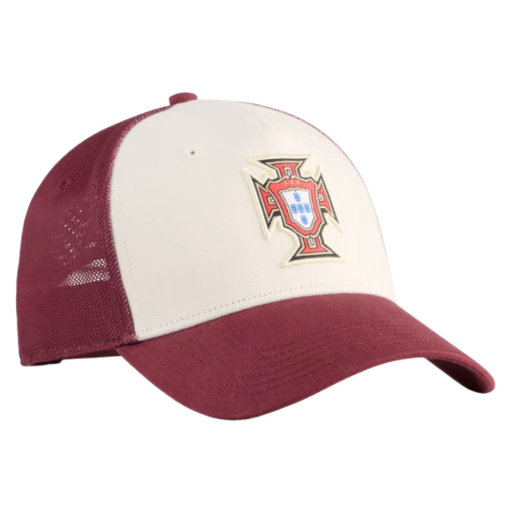 2026-2027 Portugal KING Trucker Cap (Ruby Shimmer/Alpine Snow)_1