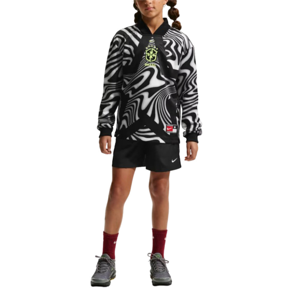 2026-2027 Brazil Hollywood Goalkeeper Shirt (Black) - Kids_3