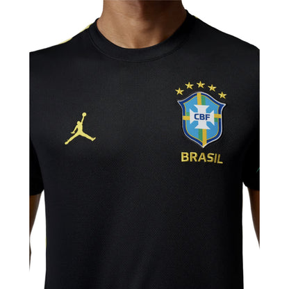 2026-2027 Brazil Strike Jordan Dri-FIT Training Shirt (Black)_3