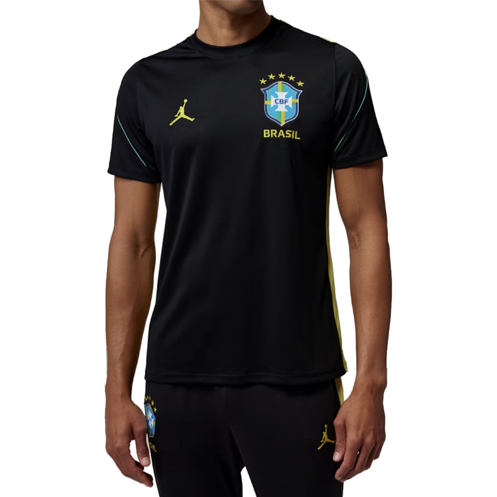 2026-2027 Brazil Strike Jordan Dri-FIT Training Shirt (Black)_3