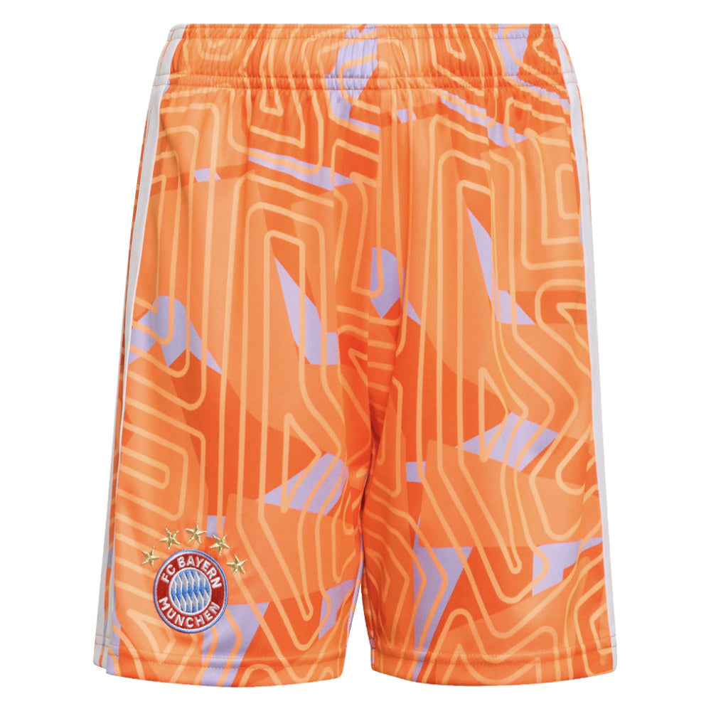 2026-2027 Bayern Munich Home Goalkeeper Shorts (Orange) - Kids_2