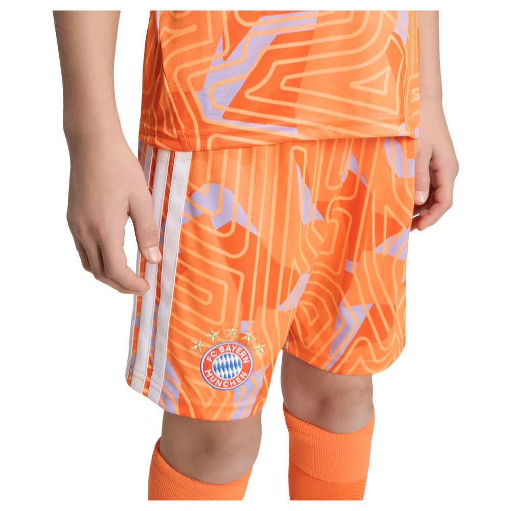 2026-2027 Bayern Munich Home Goalkeeper Shorts (Orange) - Kids_2