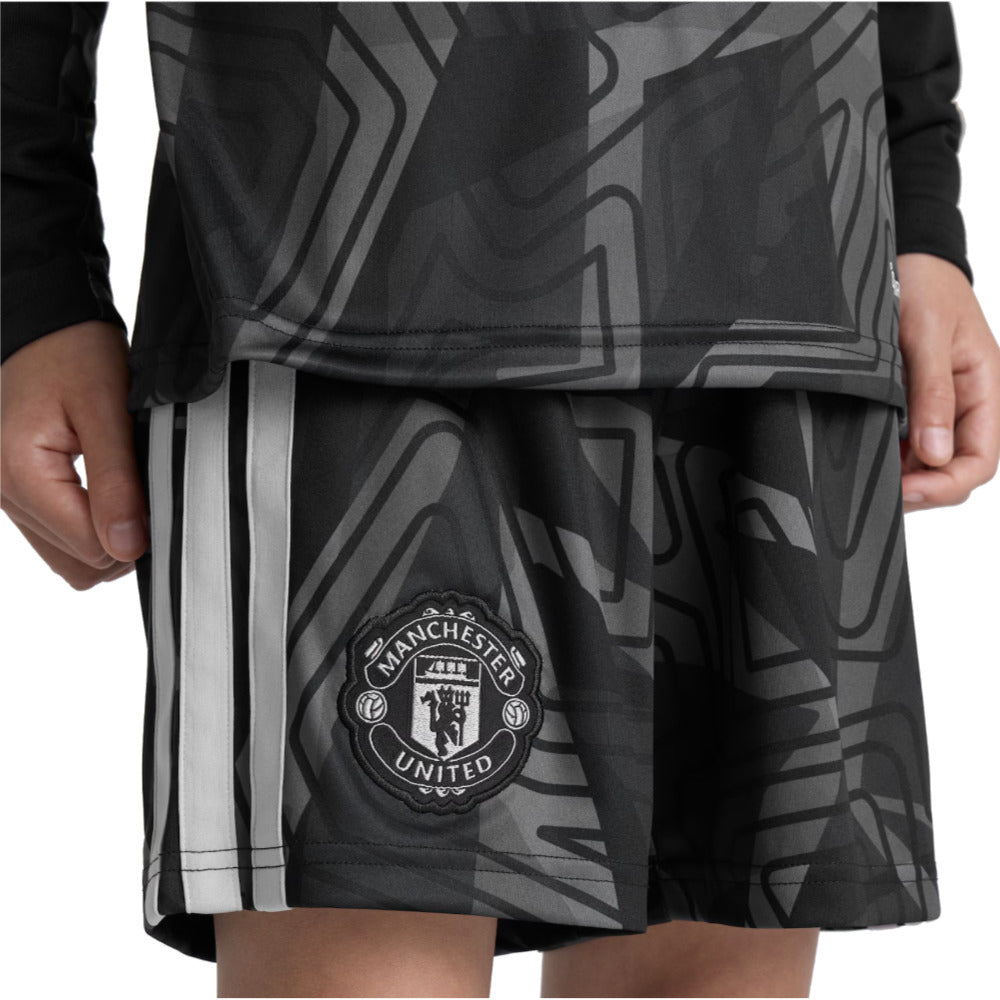 2026-2027 Man Utd Home Goalkeeper Shorts (Black) - Kids_1