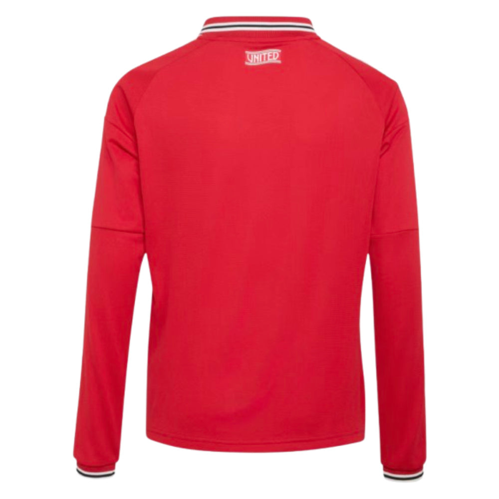 2026-2027 Man Utd Long Sleeve Home Shirt (Kids)_2