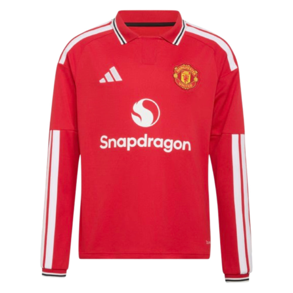 2026-2027 Man Utd Long Sleeve Home Shirt (Kids)_2
