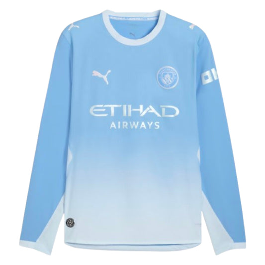 2026-2027 Man City Authentic Long Sleeve Home Shirt_2