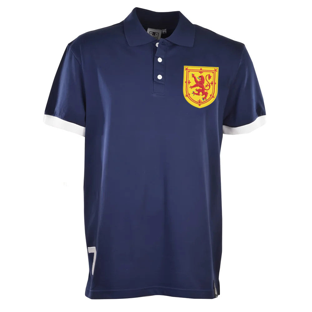 Scotland No 7 Navy Polo Shirt_0