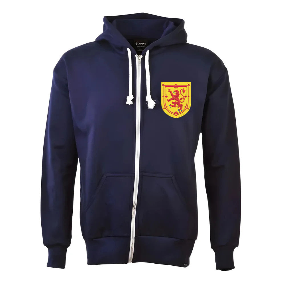 Scotland 1970's Zipped Hoodie - Navy_1