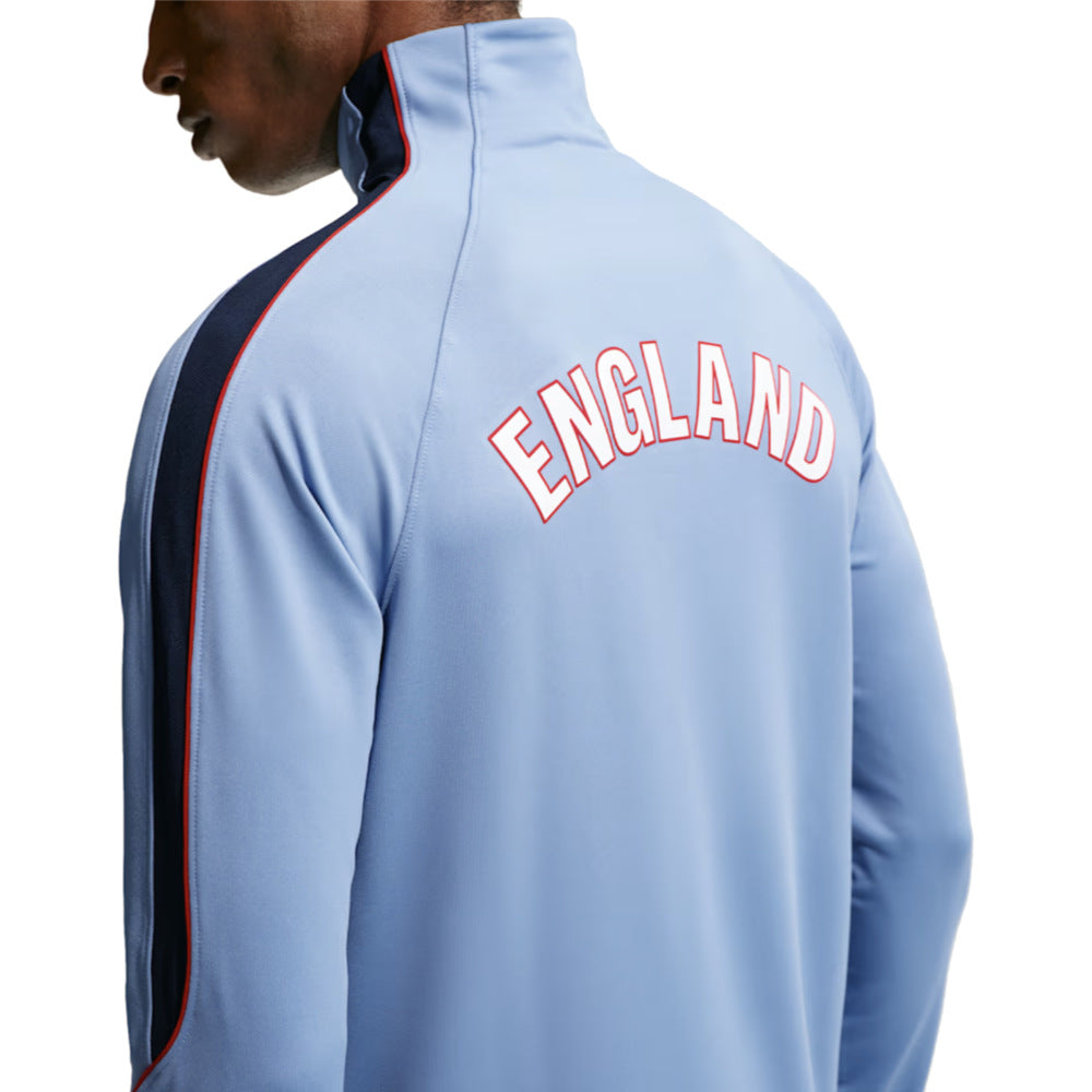 2026-2027 England Dri-Fit Strike 1/4 Zip L/S Drill Top (Work Blue)_2