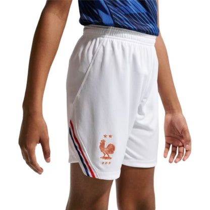 2026-2027 France Home Shorts (White) - Kids_1