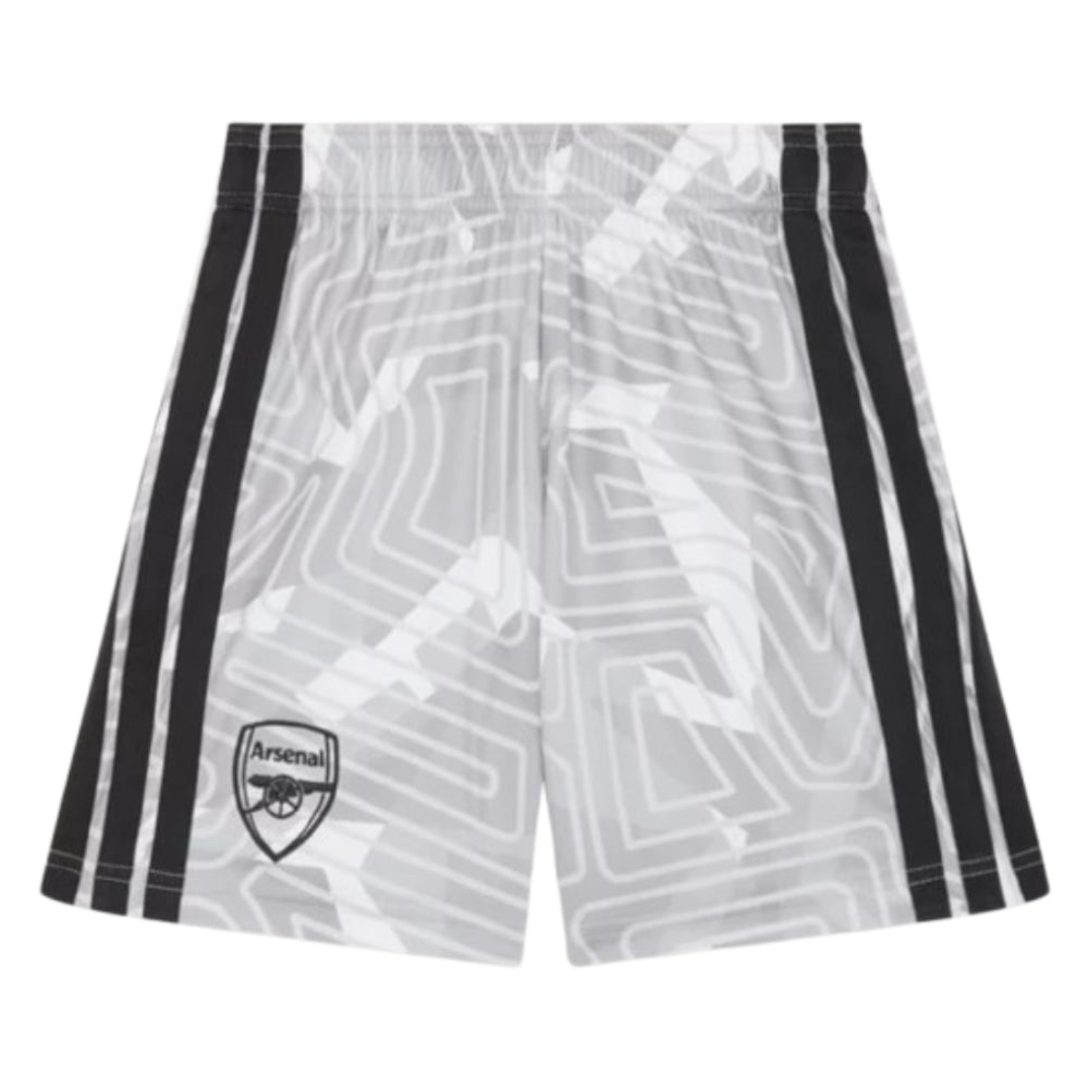 2026-2027 Arsenal Home Goalkeeper Shorts (Grey) - Kids_0