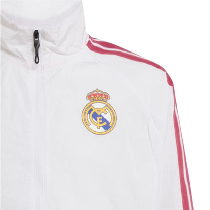 2026-2027 Real Madrid Anthem Jacket (White) - Kids_2