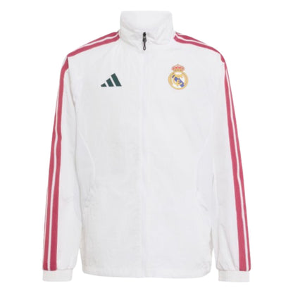 2026-2027 Real Madrid Anthem Jacket (White) - Kids_0