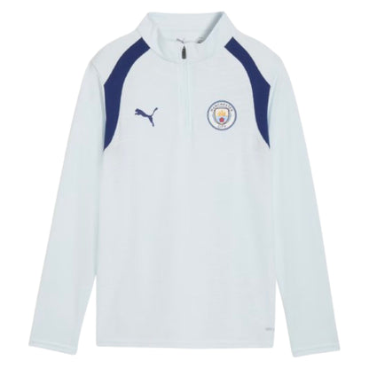 2026-2027 Man City Training 1/4 Zip Top (Dewdrop) - Kids_0