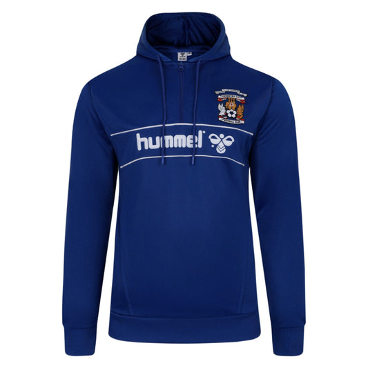 Coventry City Retro Half Zip Hoodie (Blue)_0