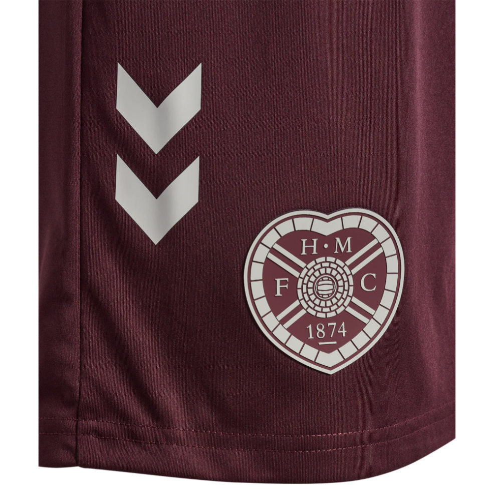 2026-2027 Hearts Away Shorts (Maroon) - Kids_2