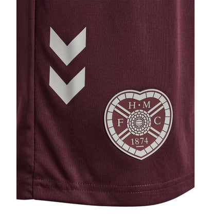 2026-2027 Hearts Away Shorts (Maroon) - Kids_2