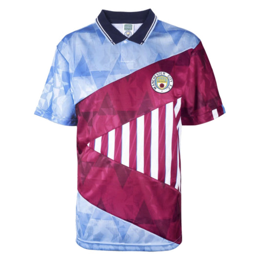 1990 Manchester City Mash Up Retro Shirt_0