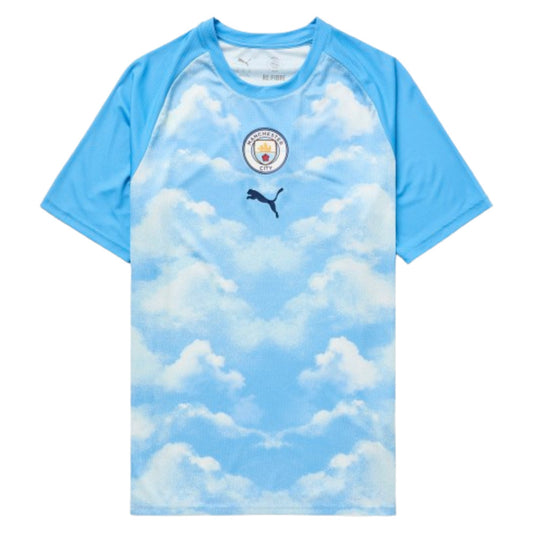 2026-2027 Man City Warm Up Jersey (Icy Blue) - Kids_0