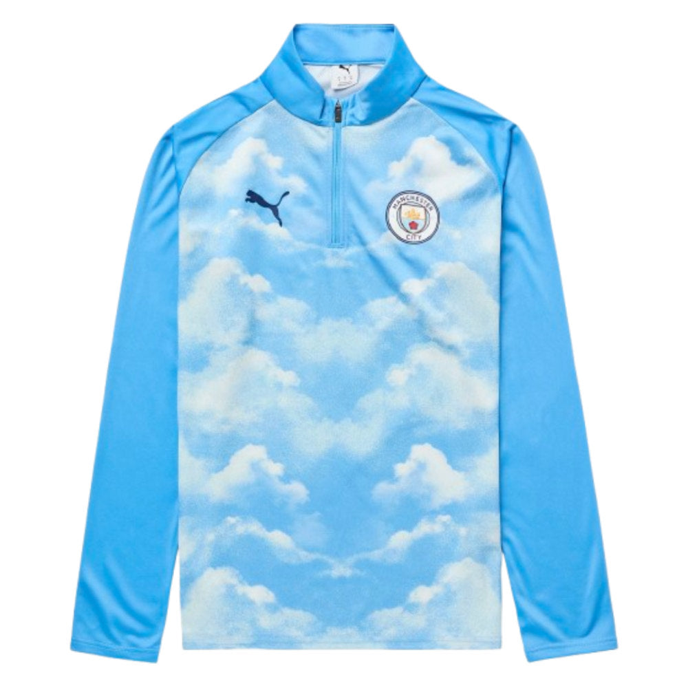 2026-2027 Man City Warm Up 1/4 Zip Top (Icy Blue)_0
