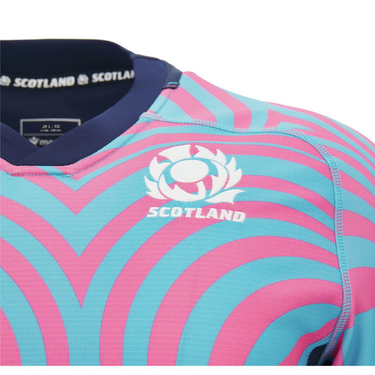 2026-2027 Scotland Rugby Training Jersey (Neon Pink) - Kids_1