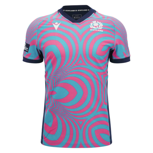 2026-2027 Scotland Rugby Training Jersey (Neon Pink) - Kids_0