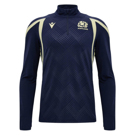 2026-2027 Scotland Rugby 1/4 Zip Training Top (Navy) - Kids_0