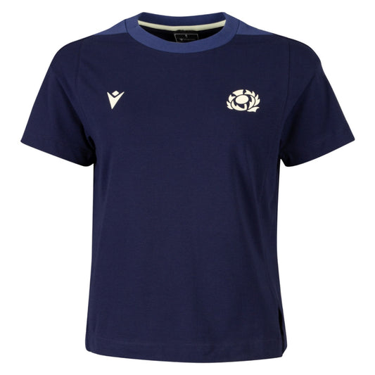 2026-2027 Scotland Rugby Ath Cotton T-Shirt (Navy) - Womens_0
