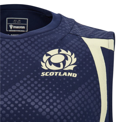 2026-2027 Scotland Rugby Poly Sleeveless Shirt (Navy) - Kids_1