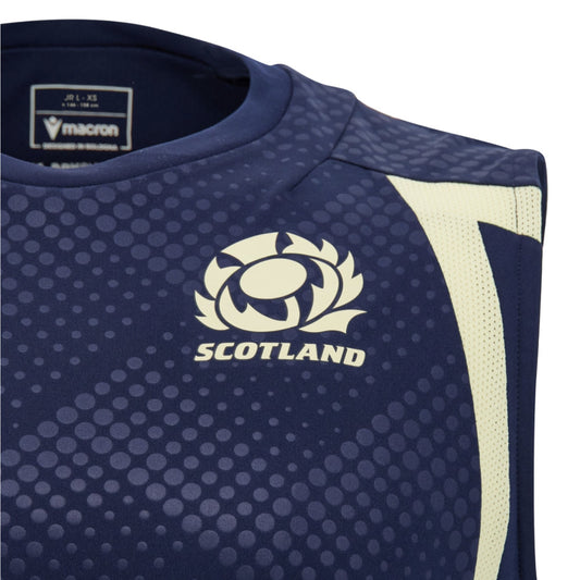 2026-2027 Scotland Rugby Poly Sleeveless Shirt (Navy) - Kids_1