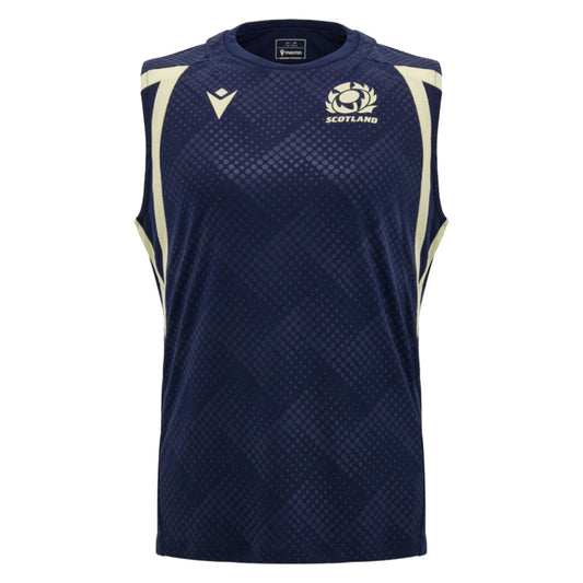 2026-2027 Scotland Rugby Poly Sleeveless Shirt (Navy) - Kids_0