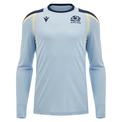 2026-2027 Scotland Rugby Training Poly LS Shirt (Blue)_0